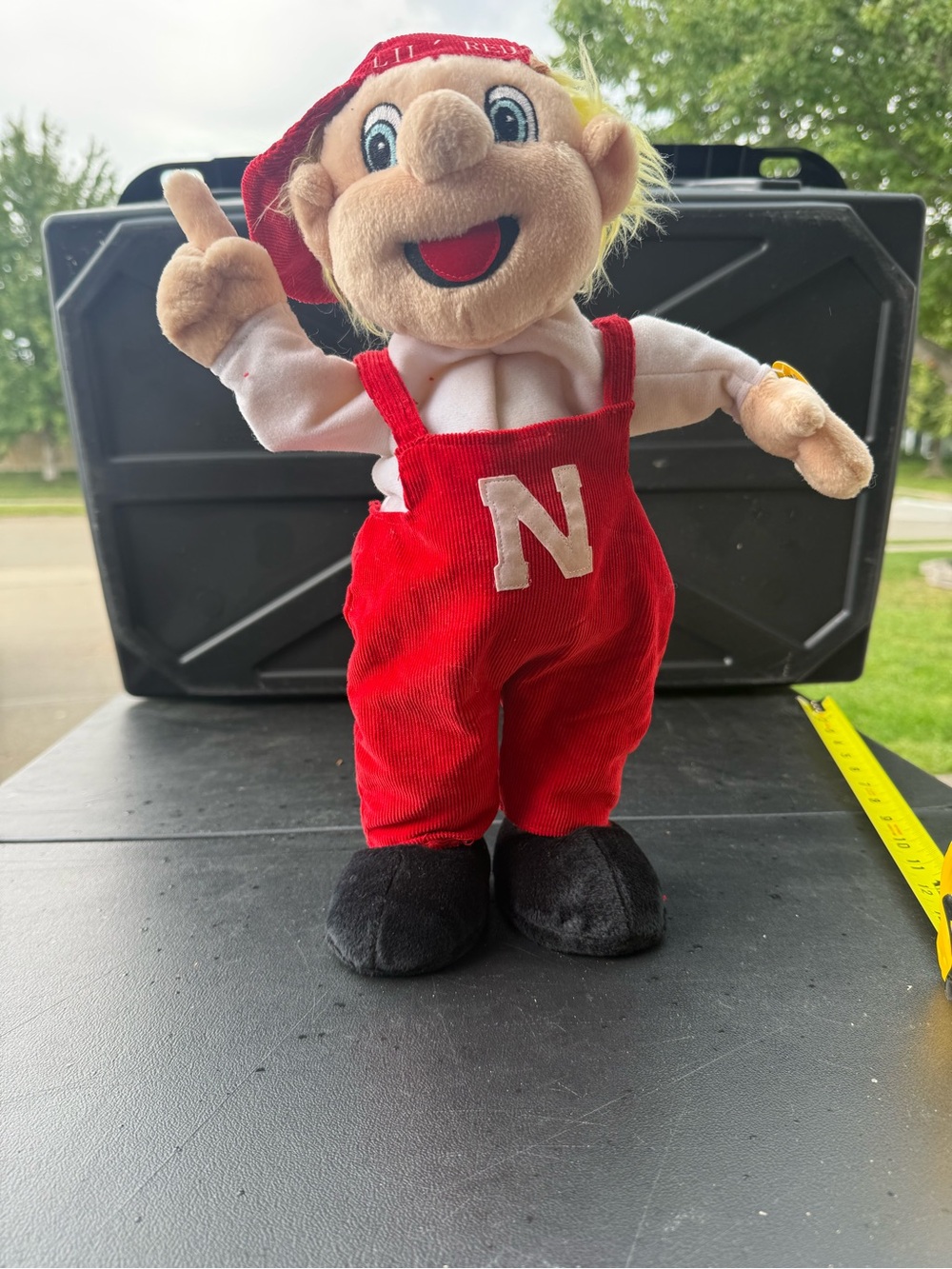 VINTAGE Lil' Red Nebraska Cornhuskers Mascot Doll  15” 🌽🔥